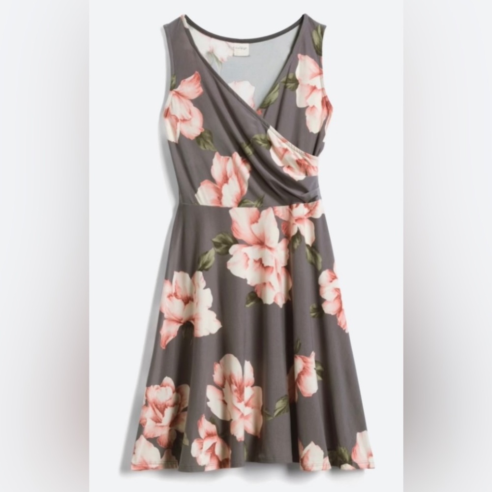 Kaileigh holt brushed knit dress- Grey